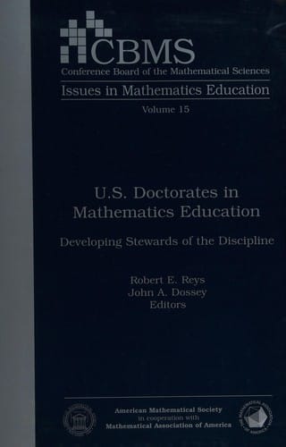 U.S. doctorates in mathematics education