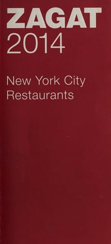 Zagat 2014 New York City restaurants