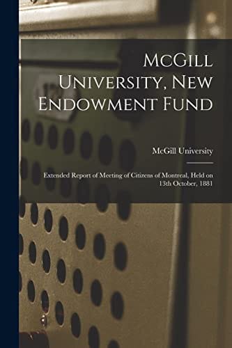 McGill University, new endowment fund
