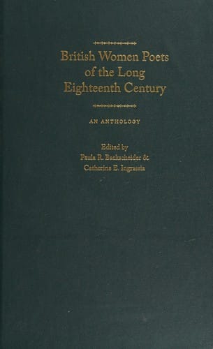 British women poets of the long eighteenth century