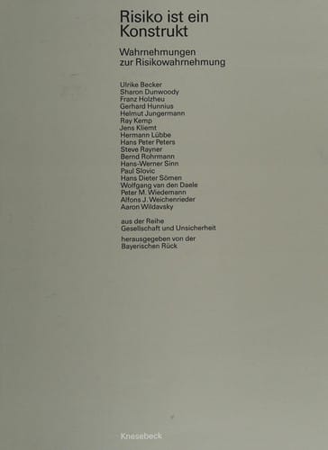 Risiko ist ein Konstrukt