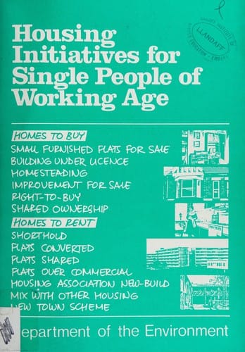 Housing initiatives for single people of working age