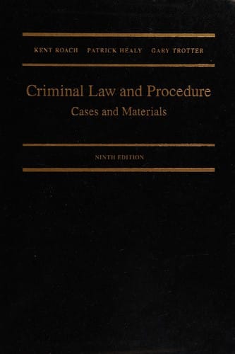 Criminal law and procedure
