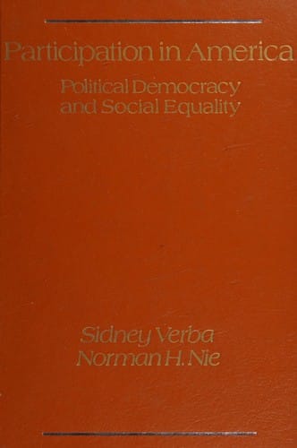 Participation in America, political democracy and social equality