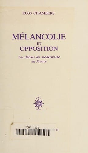 Mélancolie et opposition