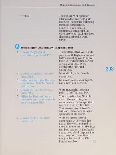 The first book of Microsoft Word for Windows