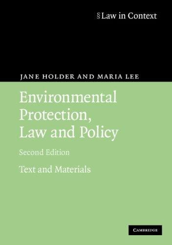 Environmental protection, law and policy