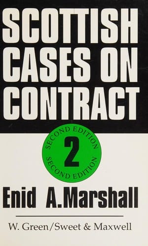 Scottish cases on contract