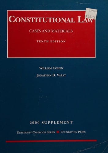 Supplement to  Constitutional Law