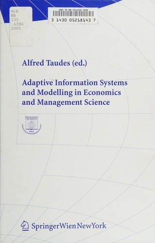 Adaptive information systems and modelling in economics and management science