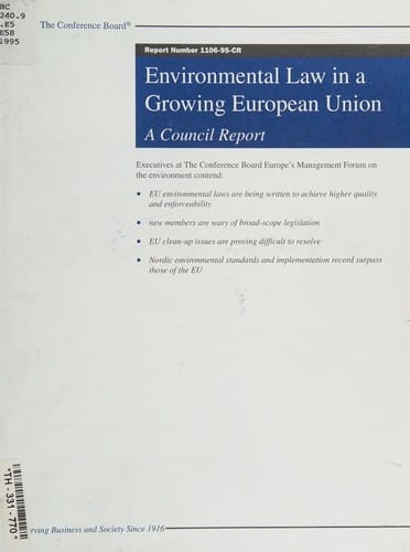 Environmental law in a growing European Union