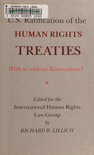 U.S. ratification of the human rights treaties with or without reservations?