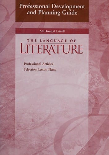 The Language of Literature--Wold Literature--Professional Development and Planning Guide