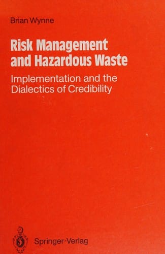 Risk management and hazardous waste