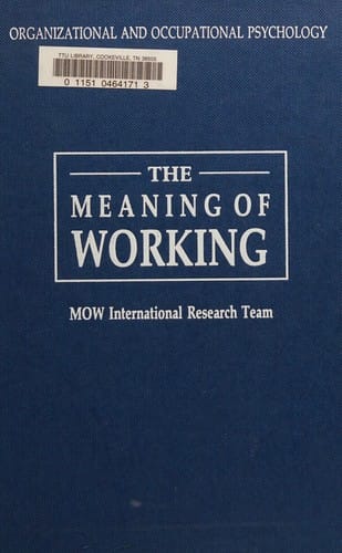The Meaning of working