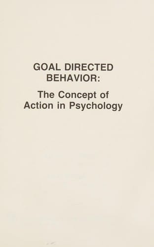 Goal directed behavior