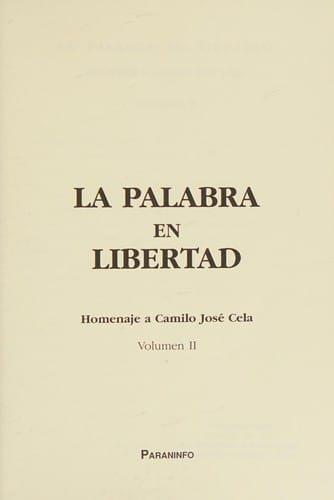 La palabra en libertad