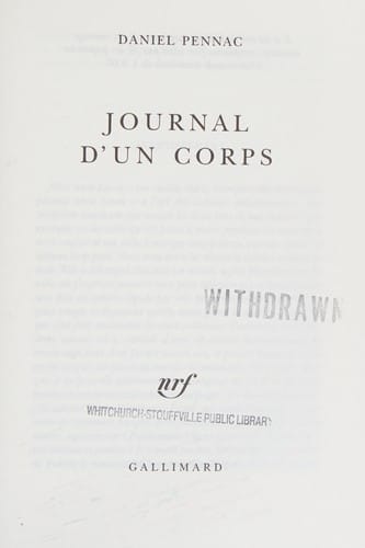 Journal d'un corps