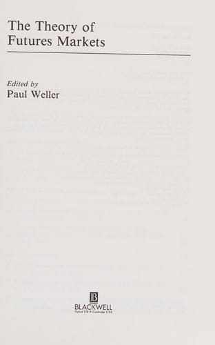 The Theory of futures markets