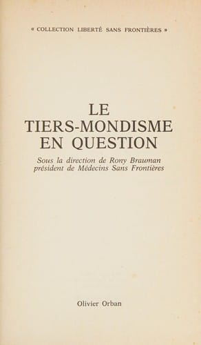 Le Tiers-mondisme en question