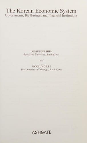 The Korean economic system