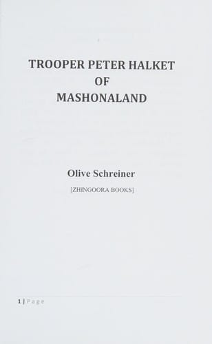 Trooper Peter Halket of Mashonaland