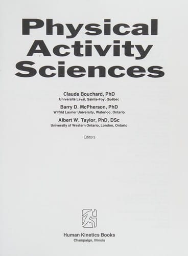 Physical activity sciences
