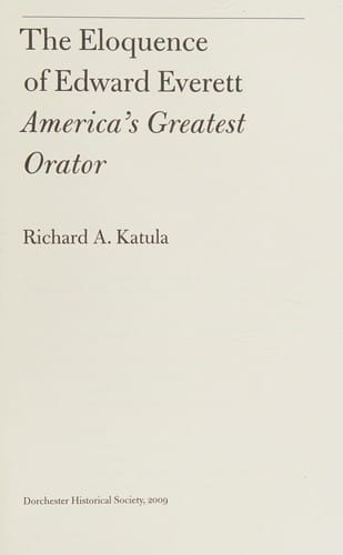 The eloquence of Edward Everett