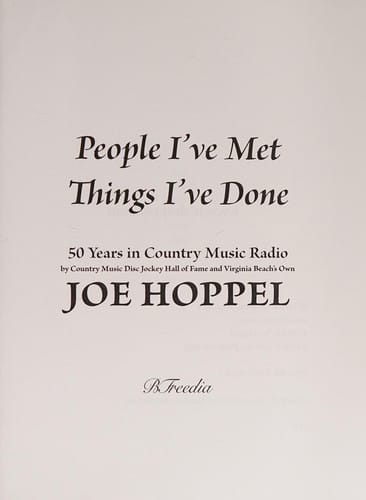 People I've met, things I've done