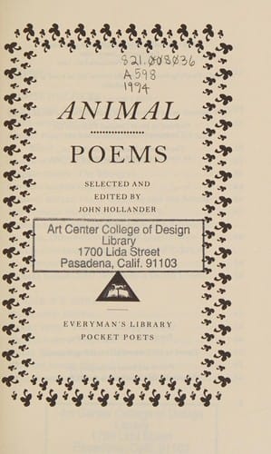 Animal poems