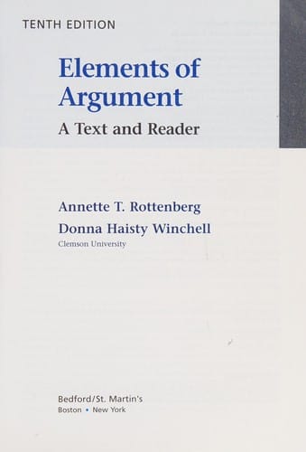 Elements of argument