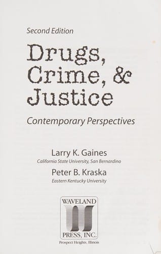 Drugs, crime, & justice