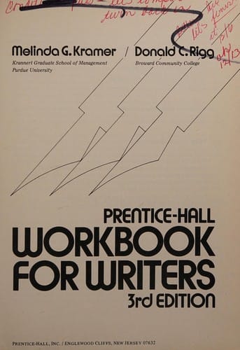 Prentice-Hall workbook for writers