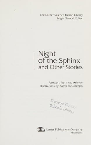 Night of the sphinx, and other stories