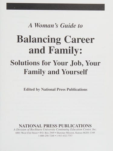 Woman's Guide to Balancing Career and Family