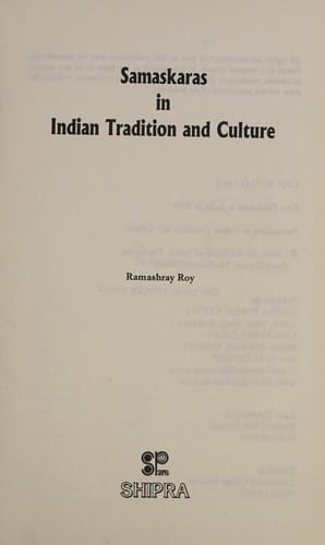 Samaskaras in Indian tradition and culture