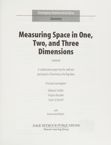 Measuring space in one, two, and three dimensions