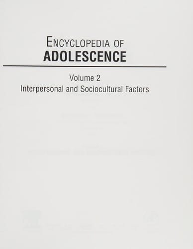 Encyclopedia of adolescence