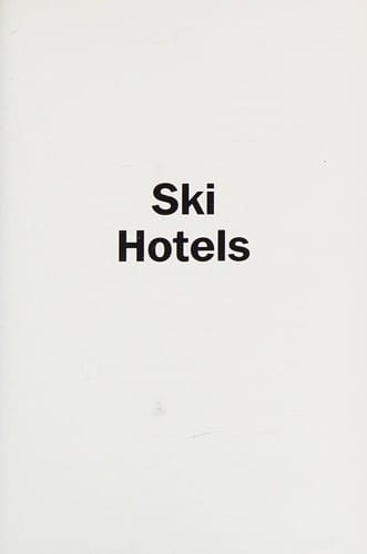 Ski hotels
