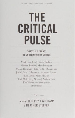 The critical pulse