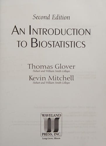An introduction to biostatistics