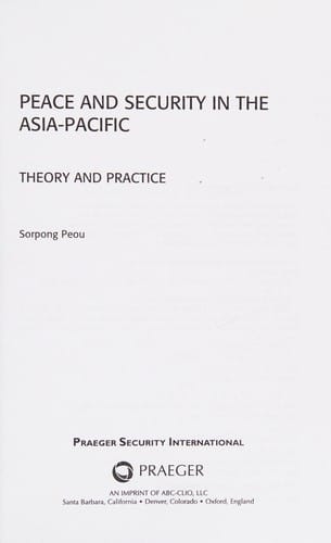 Peace and security in the Asian Pacific