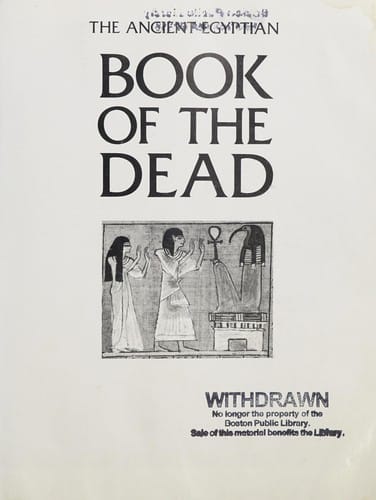 The ancient Egyptian book of the dead