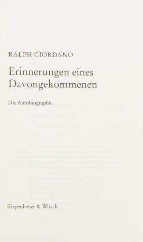Erinnerungen eines Davongekommenen