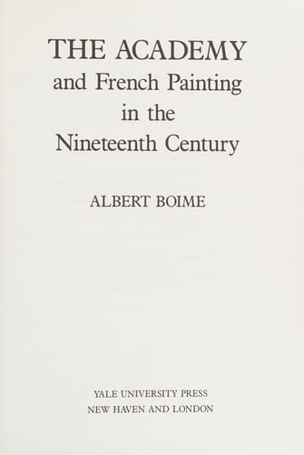The Academy and French painting in the nineteenth century