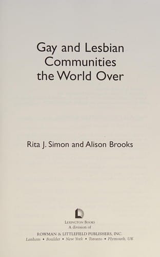 Gay and lesbian communities the world over