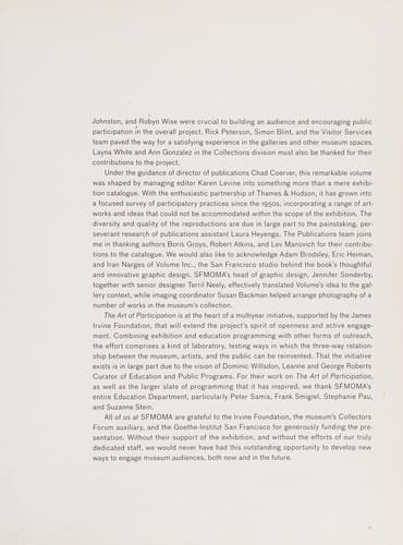 The art of participation