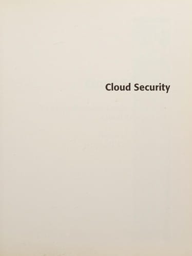 Cloud security