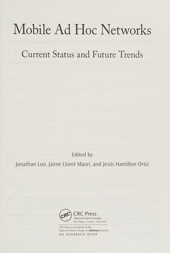 Mobile ad hoc networks