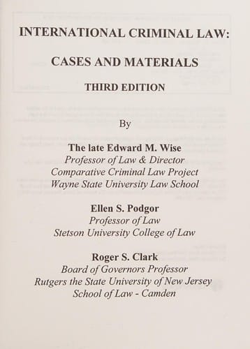 International criminal law